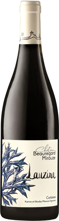 Lauzina Rouge, un Corbières racé : vin bio blanc du Languedoc produit dans le Sud de la France sur le Massif de Fontfroide à Bizanet près de Narbonne